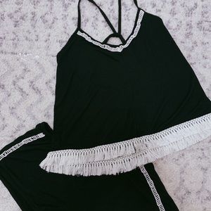 black tassel sleep set